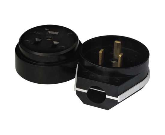 Разъем UNIVersal РШ-ВШ карболит 32А 250В о/у, черный 1234 