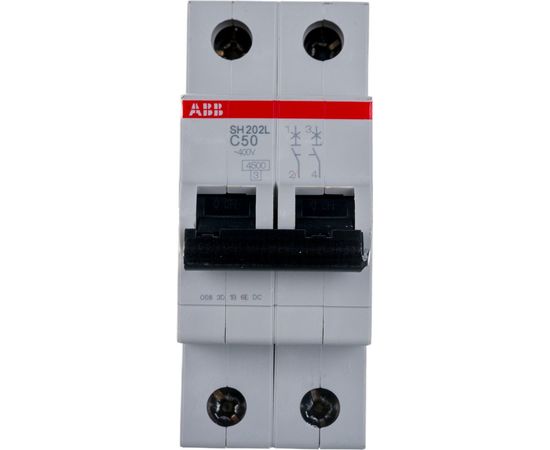 Автоматический выключатель ABB 2-полюсной SH202L C50 2CDS242001R0504 