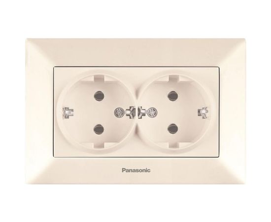 Розетка Panasonic 2-я с/з крем Arkedia 54744 WMTC0205-2BG-RES 