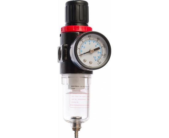 Фильтр-регулятор FR-101 с манометром (0-8 бар; F1/4) FUBAG 190101 