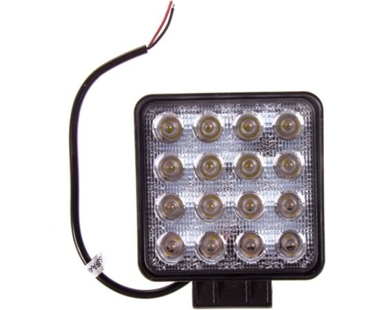 Светодиодная фара SKYWAY OFF ROAD квадратная 12V/24V 48W 6000К 16 диодов, ближний свет S07201016 