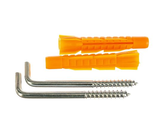 Шуруп с костылем Tech-Krep 6х75 с универсальным дюбелем 10,0х61 2 шт - пакет 114326 