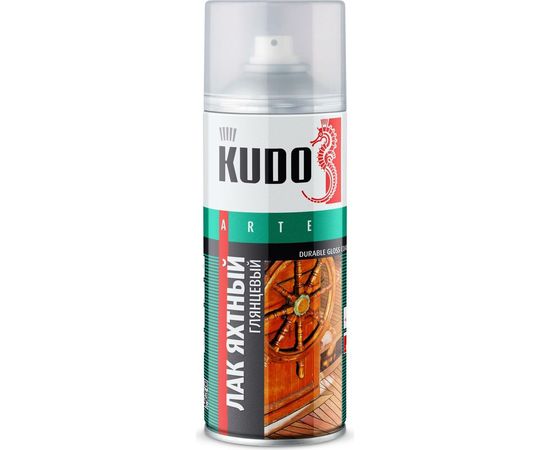 Лак KUDO аэрозоль ун. яхтный 520 мл 1/12 9003 11591835 