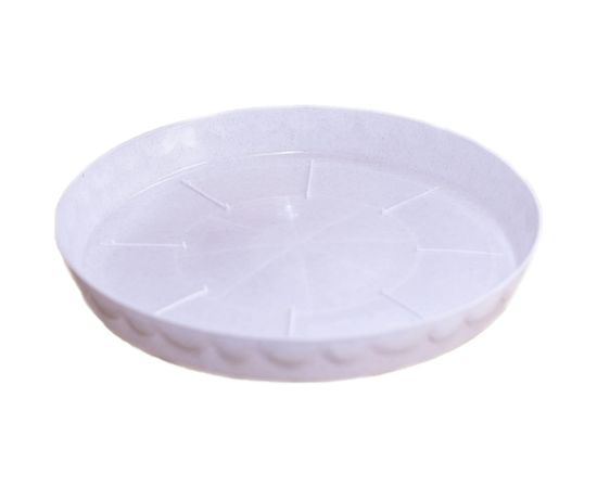 Поддонник для цветочных горшков 11.5 л Каменскволокно белый мрамор 00000030150 