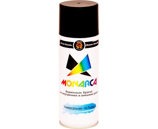 Аэрозольная краска Monarca RAL9005 Черный Матовый 19505 
