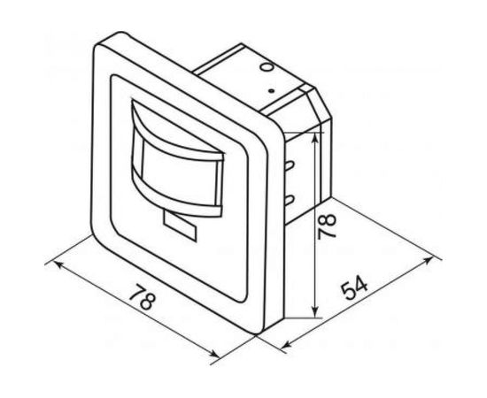 Встраиваемый датчик ИК FERON 500w, 140°,12м, IP20, белый Feron 22016 – изображение 2
