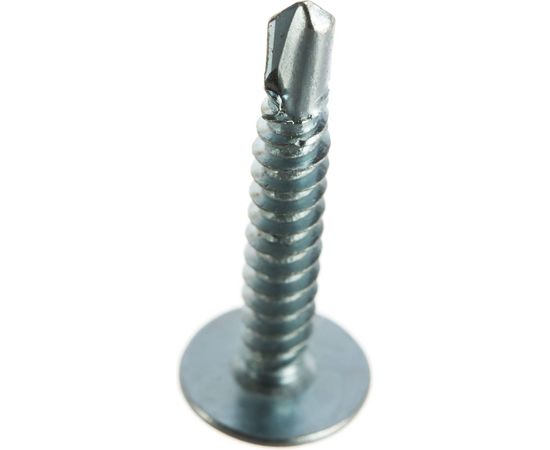 Оцинкованный саморез по металлу с прессшайбой КрепСтройГрупп 4,2х25 сверло, 300 шт. 145341 – изображение 5