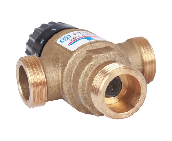 Термостатический смесительный клапан STOUT 3/4 НР, 20-43°С, KV 1.6 SVM-0120-164320 – изображение 4