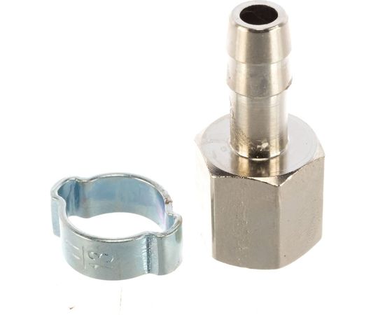 Переходник 1/4F - елочка (8 мм; обжимное кольцо 8х13 мм) FUBAG 180251 – изображение 2