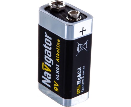 Батарейка Крона 94 756 NBT-NE-6LR61-BP1 блистер 1шт Navigator 4607136947566 149225 – изображение 2