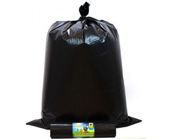 Мешки для мусора Добрыня (10 шт; 240 л) черные МИРПАК 4650056203250 – изображение 2