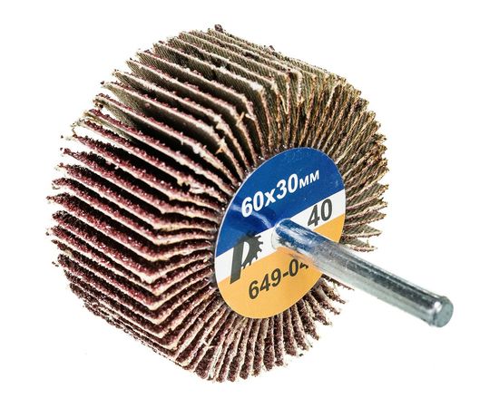 Круг лепестковый с оправкой (60х30 мм; P40) ПРАКТИКА 649-042 – изображение 3