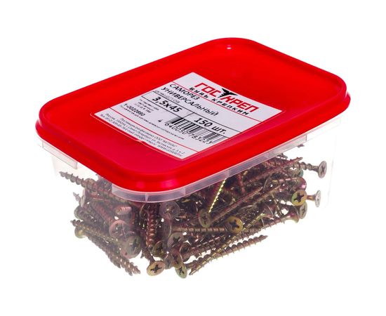 Универсальный саморез Госкреп дерево/ДСП/OSB 3,5х45мм150шт пл.конт 400 мл 1-0022660 – изображение 6