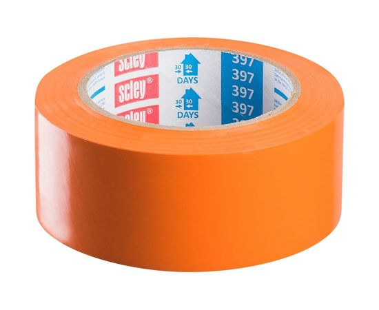Малярная лента SCLEY 48 мм х 33 м PVC 397 оранжевая, гладкая 0320-973348 