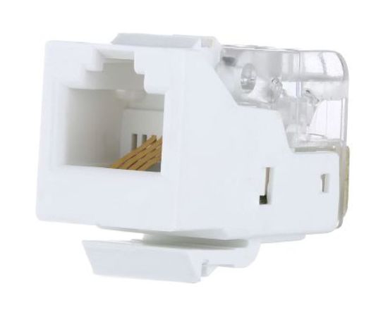 Механизм телефонной розетки Экопласт RJ-12, 6 контактов, белый LK45 855600 