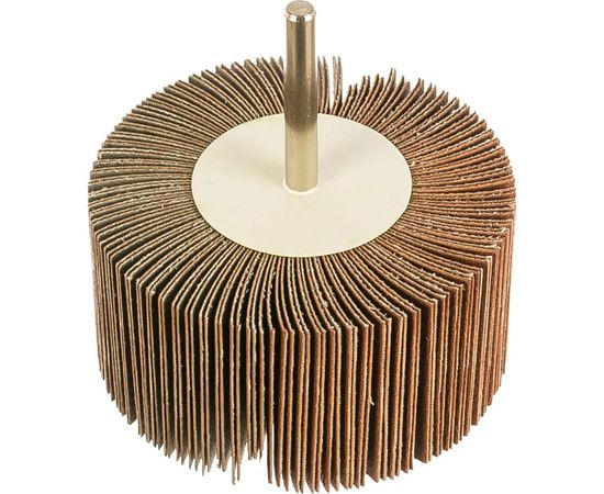 Круг веерный лепестковый (40х80 мм; Р180) Зубр 36604-180 