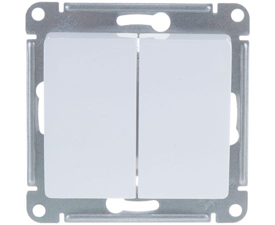 Механизм выключателя Schneider Electric 2-клавишный GLOSSA белый SchE GSL000151 