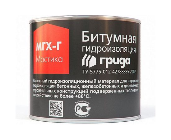 Битумная мастика ГРИДА МГХ-Г. 2 КГ, 1/210 206172 