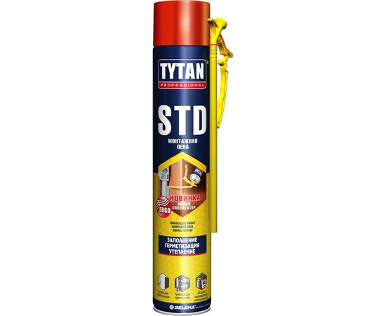 Монтажная пена TYTAN PROFESSIONAL STD ERGO летняя 750мл 21116 