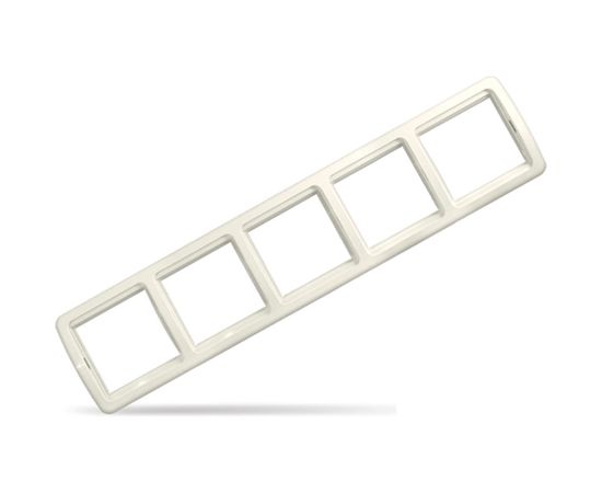 Рамка UNIVersal Валери 5-ти местная, горизонтальная, слоновая кость ivory 1040 