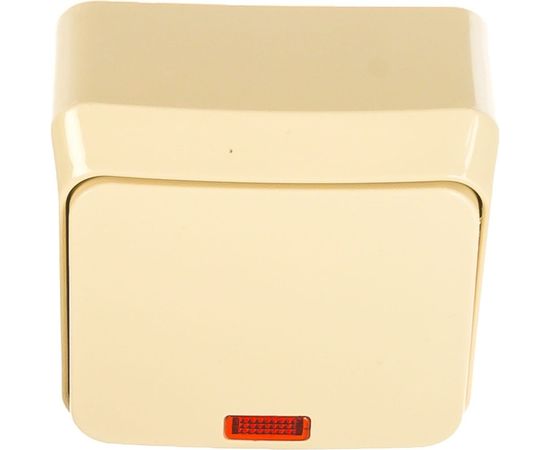 1-клавишный выключатель Schneider Electric ОП Этюд 10А с инд. крем. SchE BA10-005K 