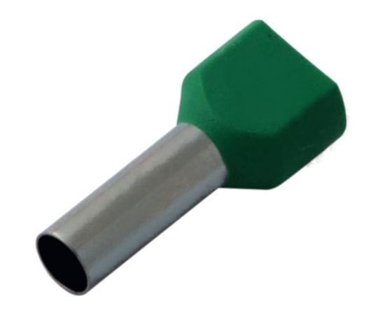 Штыревой втулочный изолированный наконечник REXANT F-14мм 2х6кв.мм 6.0-14/НГи2 6,0-14 зеленый 08-2811 