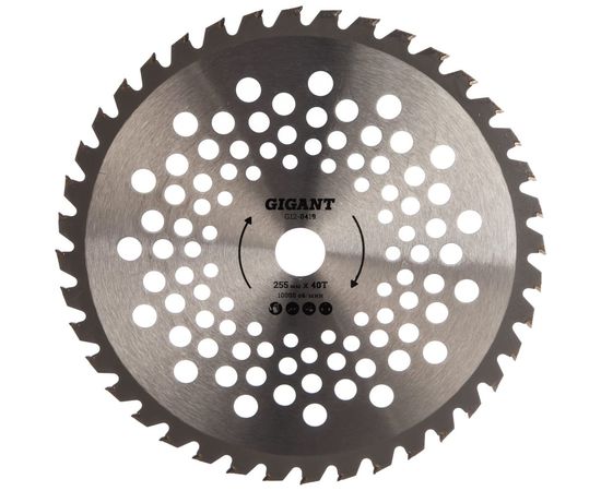 Диск для триммера 255 мм, 40T Gigant G12-0419 