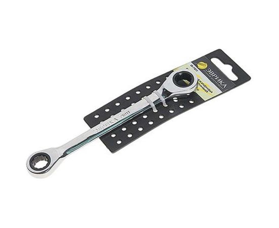 Накидной трещоточный ключ 13х14мм на держателе ЭВРИКА ER-71314H 