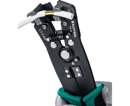 Стриппер KRAFTOOL TK-6 автоматический, многофункциональный, 0.2 - 6 мм2, 22635 – изображение 7