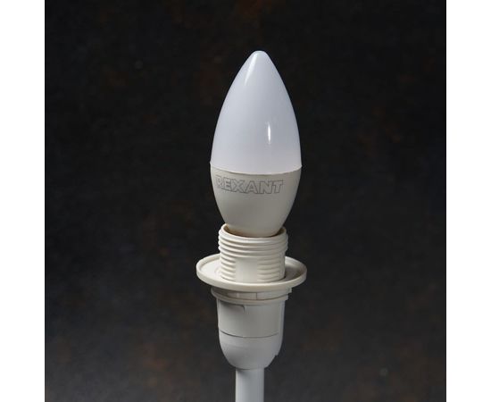 Светодиодная лампа REXANT Свеча 7,5Вт E14 713лм 4000K нейтральный свет 604-018 – изображение 4
