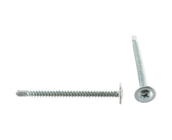 Саморезы с прессшайбой и сверлом по листовому металлу 150 шт. (4,2х51 мм; PH2) ЗУБР 4-300211-42-051 – изображение 2