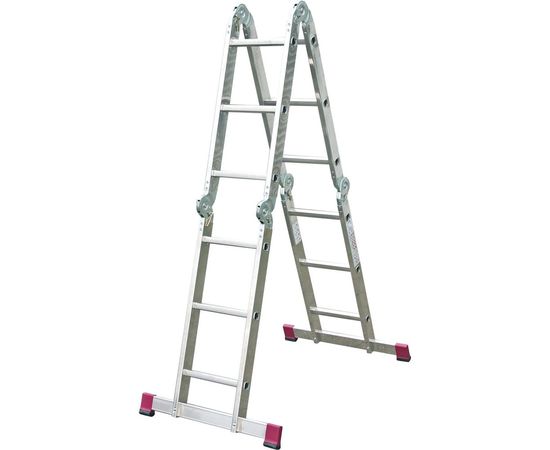 Шарнирная универсальная стремянка-трансформер 4х3 Krause Corda 085009 – изображение 3