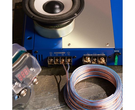 Акустический кабель REXANT 2х0,50 кв.мм прозрачный BLUELINE м. бухта 10 м 01-6203-3-10 – изображение 4