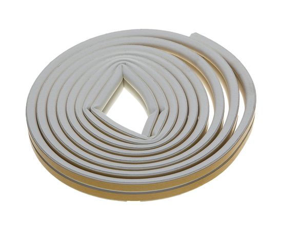 Самоклеящийся уплотнитель Зубр резиновый профиль D белый 6 м 40920-006 – изображение 3