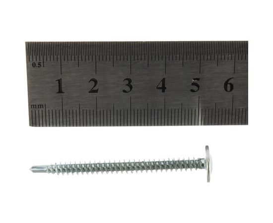 Саморезы с прессшайбой и сверлом по листовому металлу 150 шт. (4,2х51 мм; PH2) ЗУБР 4-300211-42-051 – изображение 3