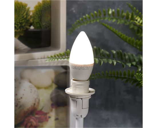 Светодиодная лампа REXANT Свеча 7,5Вт E14 713лм 4000K нейтральный свет 604-018 – изображение 3