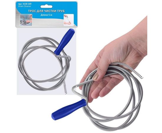 Трос для чистки труб МУЛЬТИДОМ 5 м VL58-169 – изображение 2