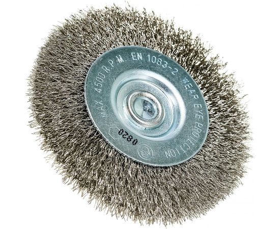 Щетка плоская для дрели 75 мм, нерж. сталь мягкая kwb 609810 – изображение 5