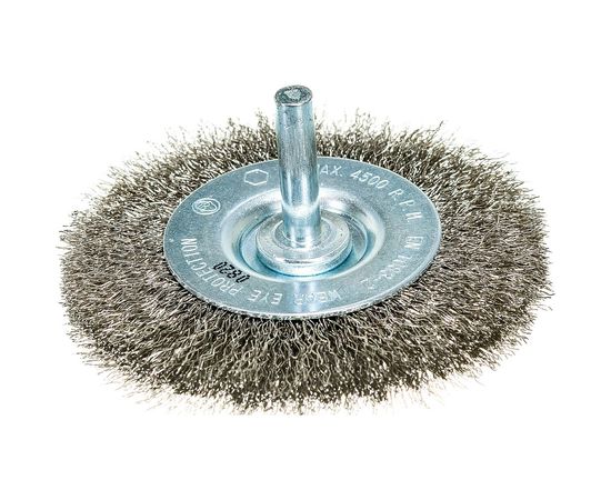 Щетка плоская для дрели 75 мм, нерж. сталь мягкая kwb 609810 – изображение 3