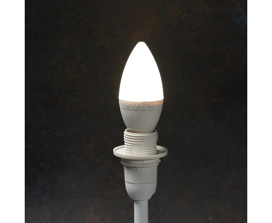 Светодиодная лампа REXANT Свеча 7,5Вт E14 713лм 4000K нейтральный свет 604-018 – изображение 2