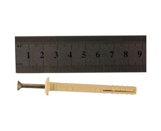 Дюбель-гвоздь Tech-Krep 6х60 грибовидная манжета, нейлон 12 шт - пакет 102939 – изображение 4