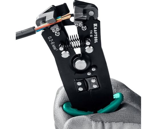 Стриппер KRAFTOOL TK-6 автоматический, многофункциональный, 0.2 - 6 мм2, 22635 – изображение 4