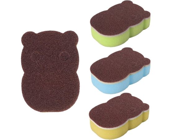 Карборундовая губка для мытья кухни МУЛЬТИДОМ 3 цвета NEW VL58-101 – изображение 2