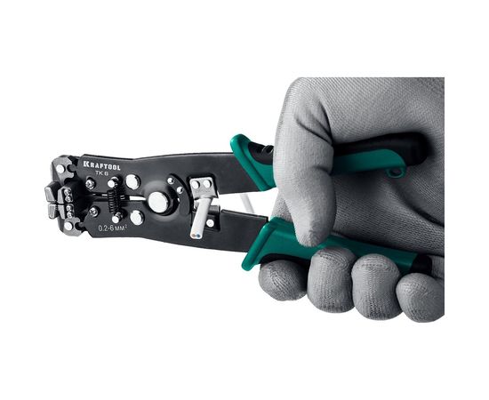 Стриппер KRAFTOOL TK-6 автоматический, многофункциональный, 0.2 - 6 мм2, 22635 – изображение 6