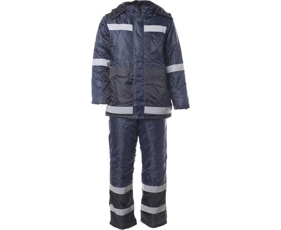 Зимний костюм СПРУТ Метеор куртка/полукомбинезон, темно-синий/черный, р. 52-54/104-108, рост 170-176, 100352 