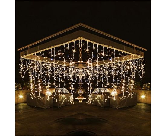 Новогодняя гирлянда занавес Eurosvet 200-101 белый a044057 