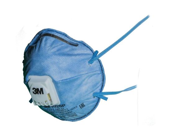 Маска c клапаном 3М 9926P FFP2 NR D, с защитой от кислых газов ниже ПДК 10 шт/уп 7100010170 