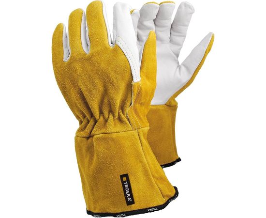 Жаропрочные перчатки для сварочных работ без подкладки TEGERA, размер 11 118a-11 