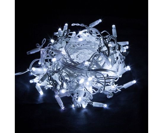 Новогодняя гирлянда Eurosvet Бахрома 100-101 белый с эффектом мерцания a044053 