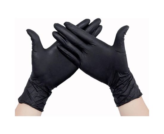 Нитриловые перчатки EcoLat Black 100 шт./уп. размер M, 3740/M 